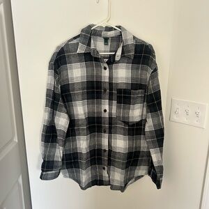Target Black and White Plaid Shirt